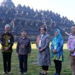 Japanese Emperor Visits Borobudur Temple