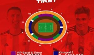 Penjualan Tiket Indonesia vs Argentina di Hari Kedua Sold Out dalam Waktu 2 Menit