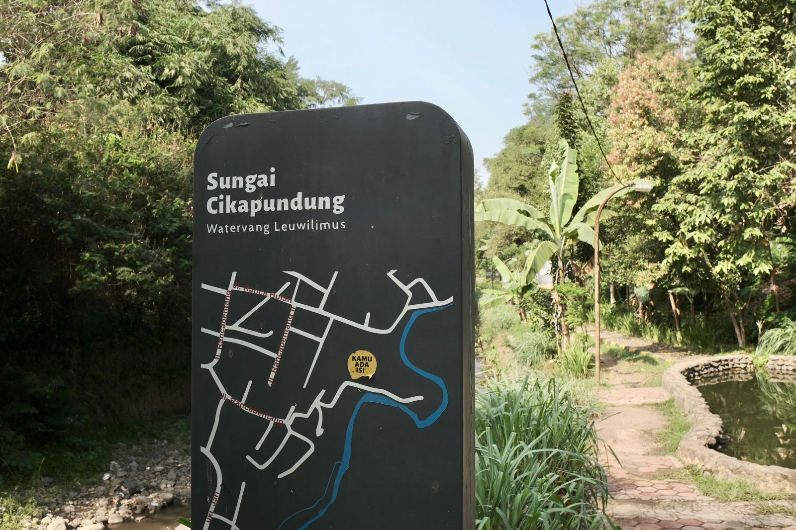 Jogging Track Sungai Cikapundung, jogging track nan asri di Kota Bandung
