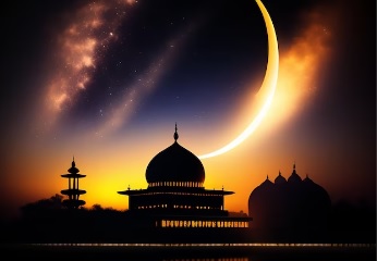 Ilustrasi waktu magrib sebagai waktu yang tepat untuk membaca doa akhir tahun dan awal tahun Hijriyah. (freepik)