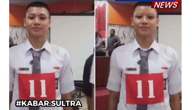 SIswa SMA yang batal menjadi tim Paskibraka Nasional di Sultra. (Instagram)