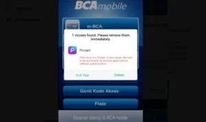 Notifikasi Virus di Aplikasi BCA Mobile, Jangan Diklik!