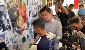 Pelaku Pembunuhan Seorang Remaja Di Kebun Teh Pangalengan Berhasil Ditangkap Polresta Bandung. Foto Agi Jabarekspres