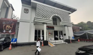 Kantor Halaman Depan KPU Kabupaten Bogor. Foto : Sandika Fadilah/Jabarekspres.com