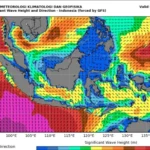 BMKG Himbau Masyarakat Waspada Gelombang Tinggi di Wilayah Perairan Indonesia pada 20-21 Juli 2023
