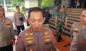Kapolri Jenderal Polisi Listyo Sigit Prabowo pastikan pengusutan laporan polisi terhadap pimpinan Ponpes Al Zaytun, Panji Gumilang berjalan. ANTARA/Laily Rahmawaty.