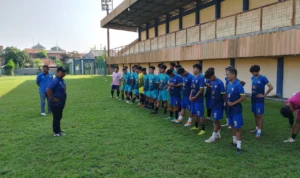 Latihan Perdana Persikad Depok 1999 yang dilaksanakan di Stadion Mahakam Kota Depok. (Dok. Persikad 1999)