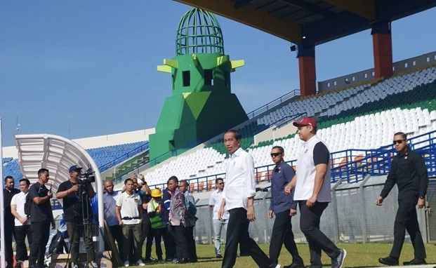 Setelah dari Pasar Cihapit, Presiden Jokowi Kunjungi Stadion Si Jalak Harupat Cek Persiapan Piala Dunia U-17