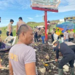 Polresta Cirebon dan Warga Gotong Royong Bersihkan Gunungan Sampah di Desa Mertapada Wetan