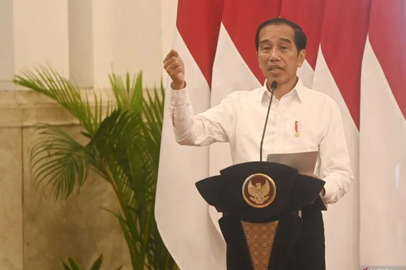 Presiden Jokowi akan melakukan peresmian Jalan Tol Cisumdawu dan akan meninjau Gor di Stadion Si Jalak Harupat, Soreang, Kabupaten Bandung. ANTARA/Akbar Nugroho Gumay.