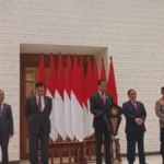 Presiden Jokowi mengatakan bahwa pihaknya menghormati proses hukum terkait dugaan katus korupsi di Basarnas. ANTARA/Rangga Pandu Asmara Jingga.