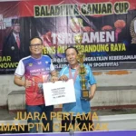 Relawan Ganjar Pranowo yang tergabung pada Baladhika Ganjar menggelar turnamen Tenis Meja untuk wilayah Bandung Raya.