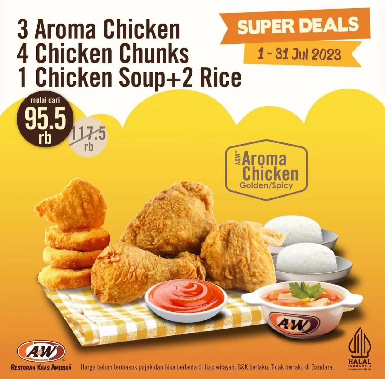 Promo A&W Super Deals Buat Hemat & Kenyang Rame-Rame!