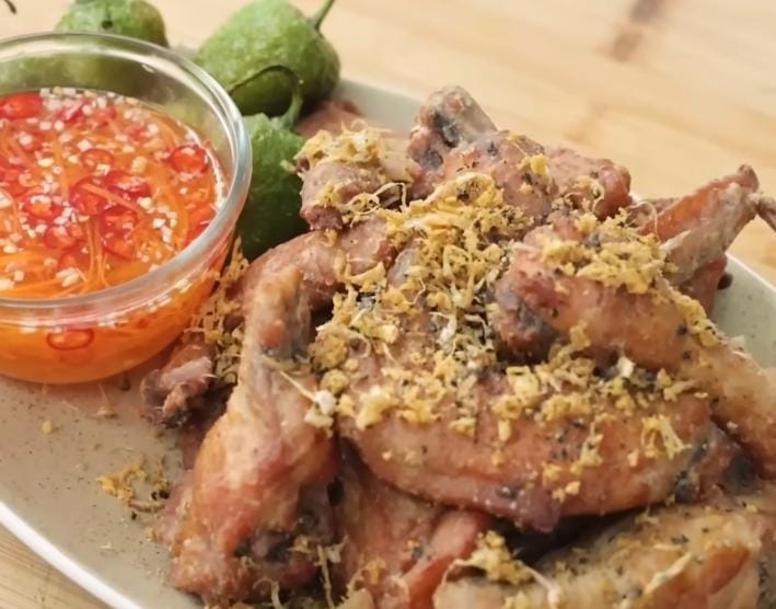 Resep Sayap Ayam Goreng Saus Vietnam Gurih, Seger