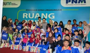 PT PNM Cabang Bandung Sukses Dirikan Ruang Pintar di Kampung Sapan Rancatunjung