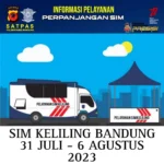Jadwal SIM Keliling Kota Bandung Hari Ini (31 Juli – 6 Agustus 2023)
