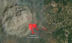 Serem! NASA Merilis Gambar Kebakaran Hutan di Yunani