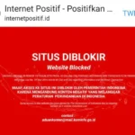 Situs x.com alami blokir internet positif di indonesia