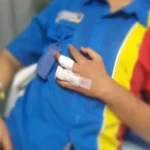 Penampakan jari karyawan minimarket yang putus akibat ditebas sajam perampok. (instagram)