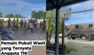 Viral! Wasit TNI Dikeroyok di Pertandingan Bupati Cup Malinau