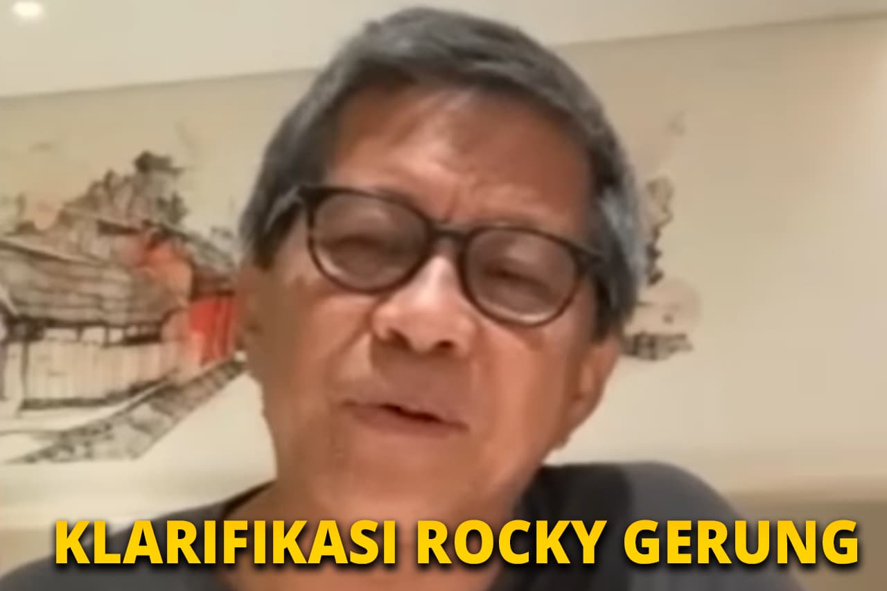 Klarifikasi Rocky Gerung yang Dianggap Menghina Jokowi Bajingan Tolol