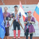 Arsa Wening Rayakan Kemerdekaan dengan Raih Medali Emas dalam kompetisi International Horseback Archery 2023 di Rusia
