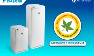 Air purifier DAIKIN tipe MC55 dan MCK55 telah tersertifikasi, sehingga dapat menjadi pilihannya mengatasi polusi udara.