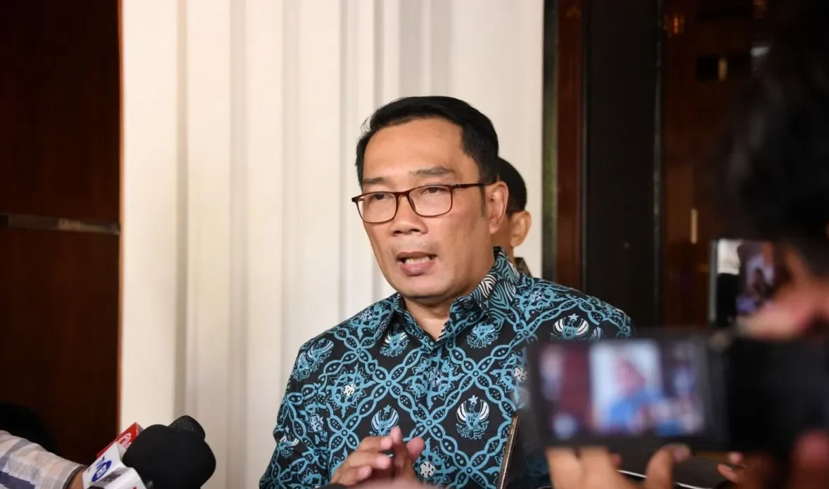 Gubernur Jawa Barat Ridwan Kamil menolak saat ditanya soal peluang dipinang sebagai Cawapres di Pilpres 2024. ANTARA/HO-Humas Pemda Jabar.