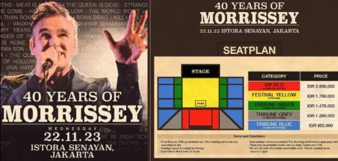 tiket konser morrissey di jakarta