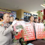 Sat Narkoba Polresta Bandung Amankan 12 Orang Tersangka Kasus Narkotika dalam Operasi Antik Lodaya 2023. Foto Dok Humas Polresta Bandung