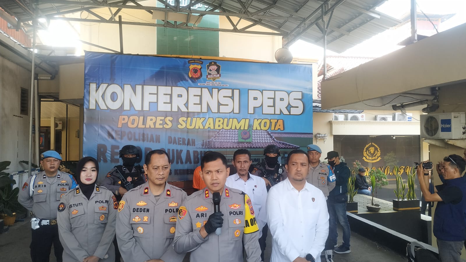 Polres Sukabumi Kota AKBP Ari Setyawan Wibowo. Jabar Ekspres/Riki Achmad.