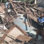 Kondisi hunian Agung (50), warga Desa Cileunyi Kulon, Kecamatan Cileunyi, Kabupaten Bandung yang ambruk