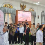 Deklarasi Pemilu Damai 2024, di Gedung Negara Kabupaten Sumedang, Rabu 16 Agustus 2023. Jabar Ekspres/Dedi Suhandi.