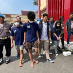 SN (26), selebram asal Baleendah berhasil ditangkap Polresta Bandung karena sudah promosikan situs judi online. Jabar Ekspres/Agi.