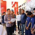 Pura-Pura Jadi Polisi, Empat Tersangka Begal Berhasil Diamankan Jajaran Polresta Bandung. Foto Dok Humas Polresta Bandung