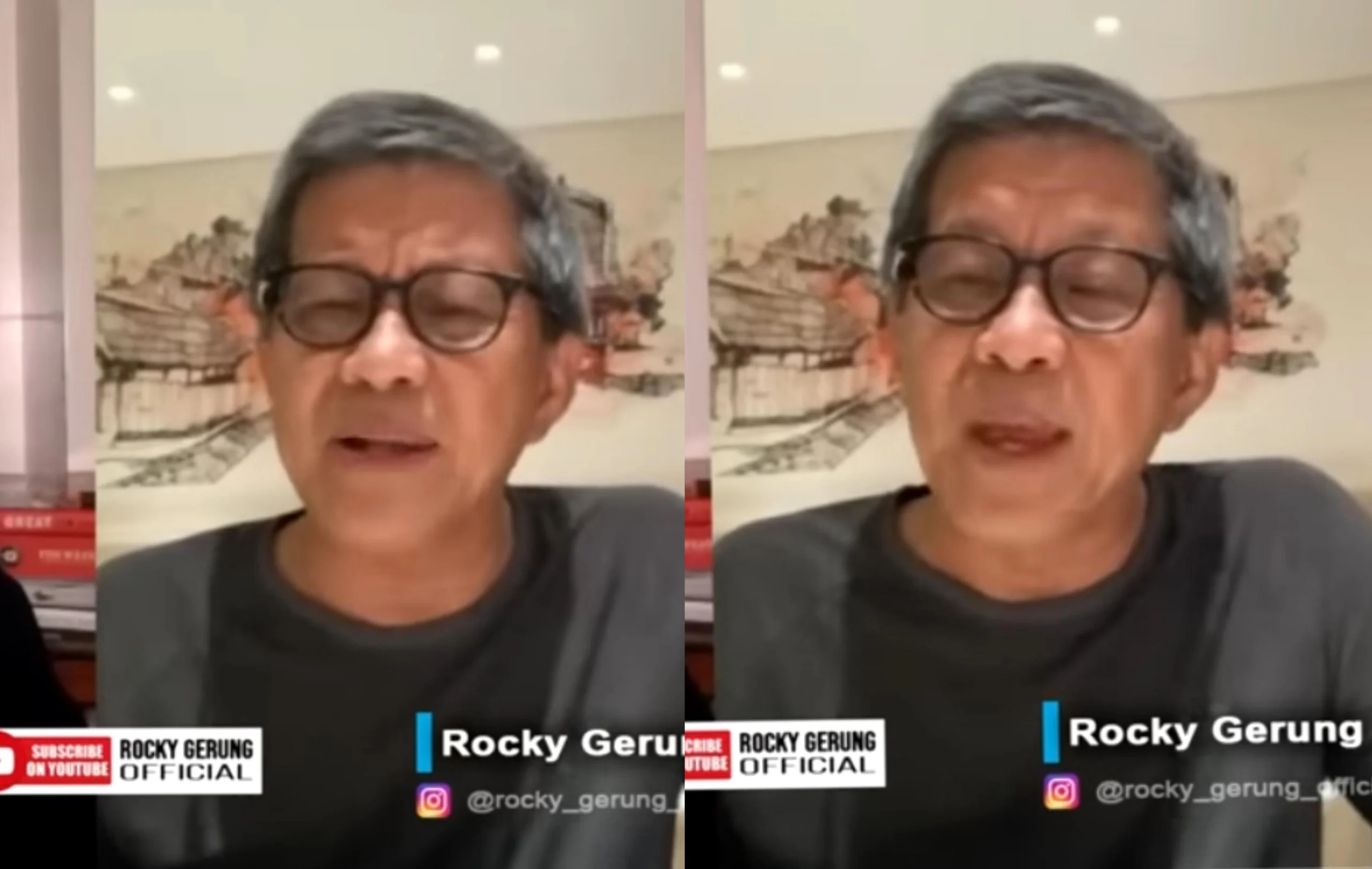 Inilah pernyataan pengamat polisik sekaligus akademisi Rocky Gerung yang dianggap telah menghina Presiden Jokowi. Tangkap layar YouTube/Rocky Gerung Official.