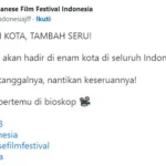 Japanese festival film 2023 akan di selenggarakan di enam kota di indonesia