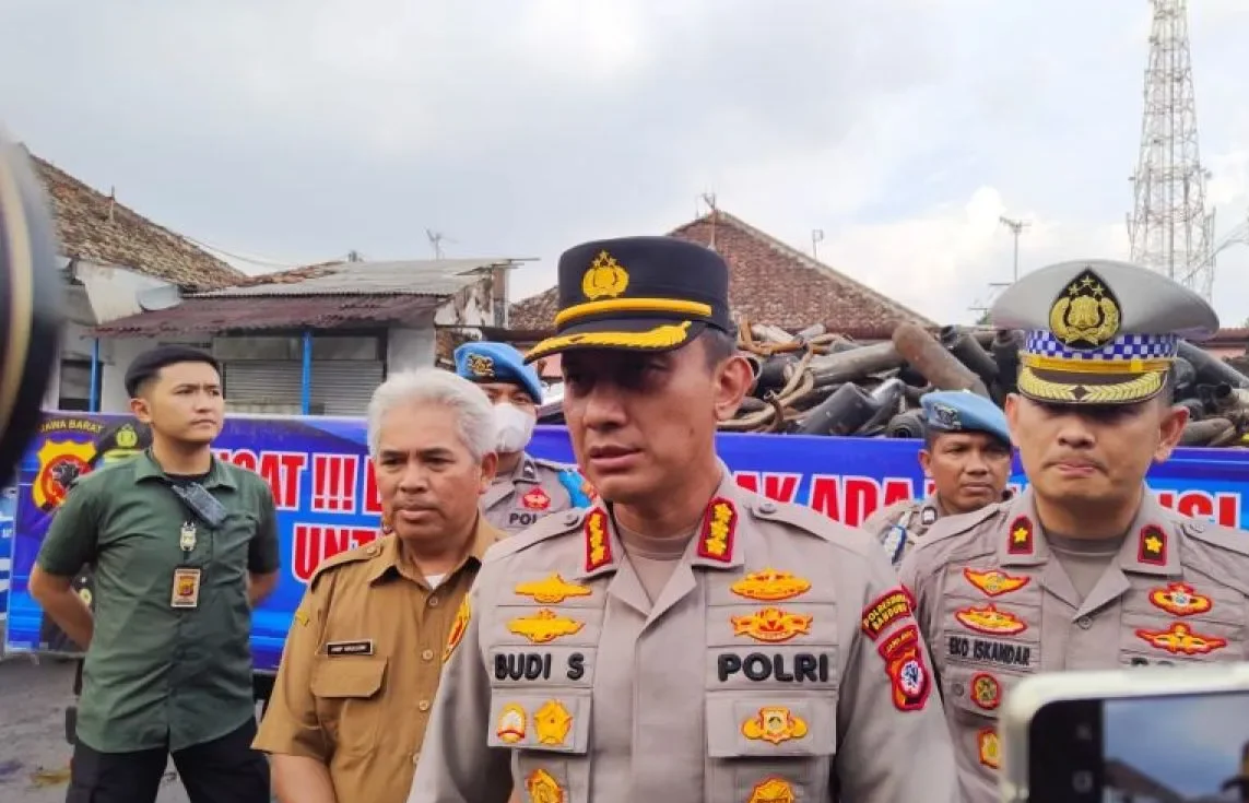 Kapolrestabes Bandung Kombes Pol Budi Sartono mengklaim bahwa kerusuhan di Dago Elos buntut sengketa lahan dipicu oleh provokasi. ANTARA/Ricky Prayoga.