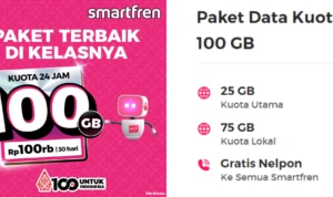 Kuota 100 GB Smartfren Rp 100 Ribu/ Kolase Instagram @smartfrenworld dan laman Smartfren