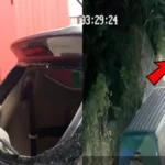 Maling Bobol Mobil Baim Wong, CCTV Merekam Pelakunya/ Kolase YouTube Baim Paula