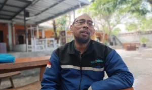 Pembina Indonesian Islamic Business Forum (IIBF) Jawa Barat, Abdul Razaq mengatakan politik uang atau sawer dari Caleg adalah haram. Jabar Ekspres/Cecep Herdi.