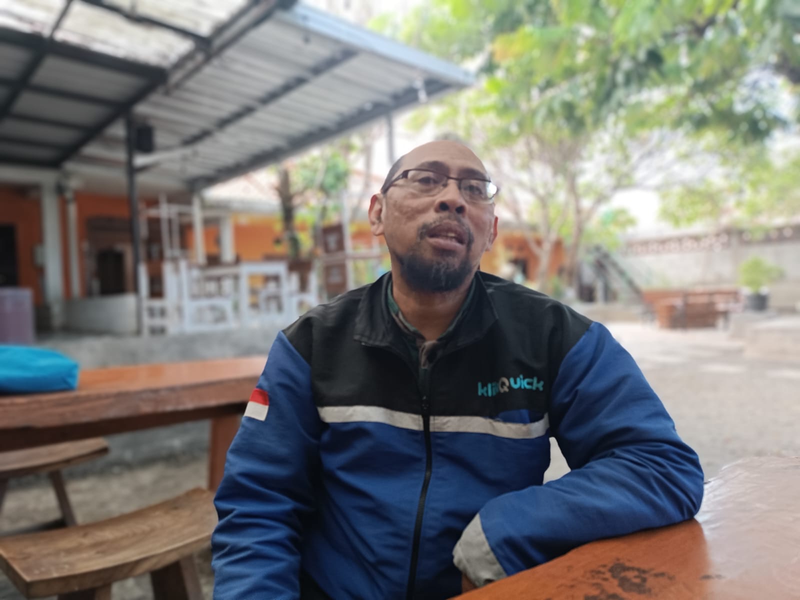 Pembina Indonesian Islamic Business Forum (IIBF) Jawa Barat, Abdul Razaq mengatakan politik uang atau sawer dari Caleg adalah haram. Jabar Ekspres/Cecep Herdi.