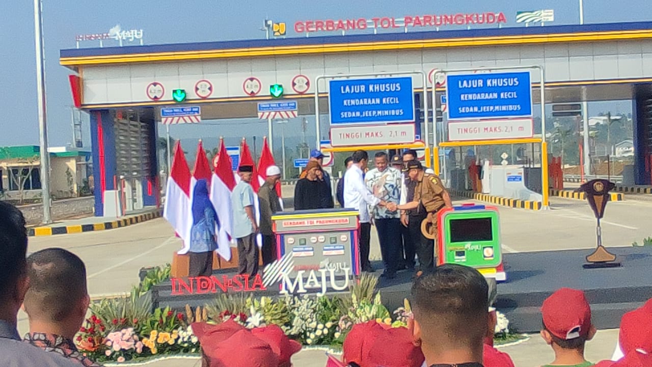 Peresmian tol Bocimi Seksi 2 oleh Presiden Jokowi pada hari ini Jumat, 4 Agustus 2023. Dok. Istimewa