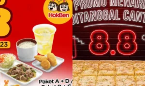 Promo Murah 8.8 Menu HokBen dan Pizza Hut/ Kolase Instagram @hokben_id dan @pizzahut.indonesia