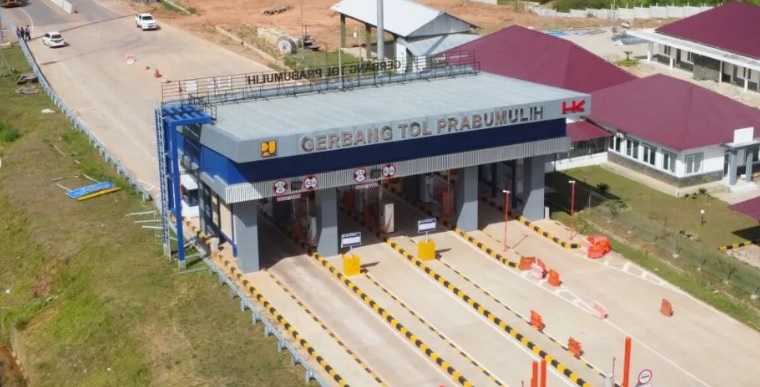 Tarif Gratis Tol Indralaya - Prabumulih/ Dok. Instagram @pupr_bpjt