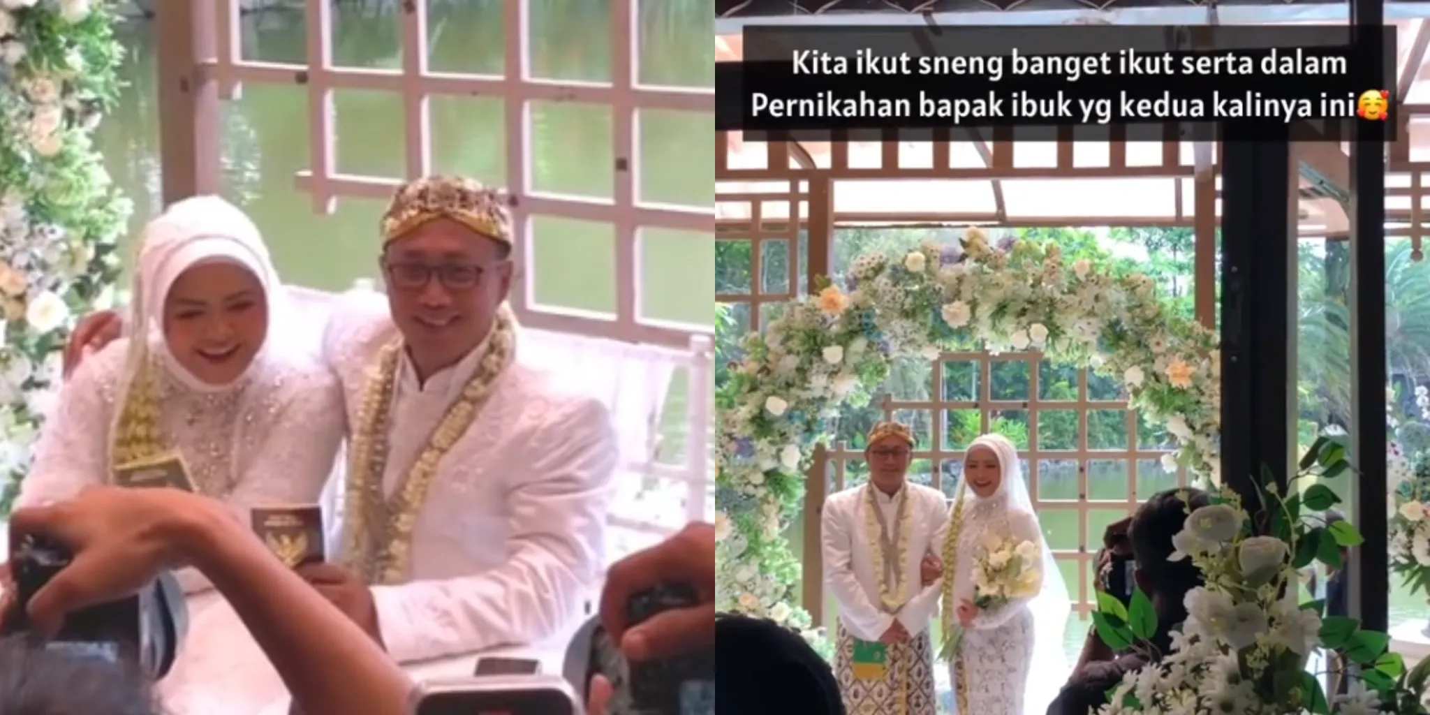 Viral di TikTok Orang Tua Menikah Lagi Usai Pisai 6 Tahun/ Kolase TikTok @caplin_shoot