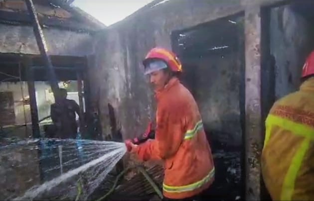 Rumah 2 Lantai di Pulo Geulis Bogor Hangus Terbakar Akibat Korsleting Listrik 