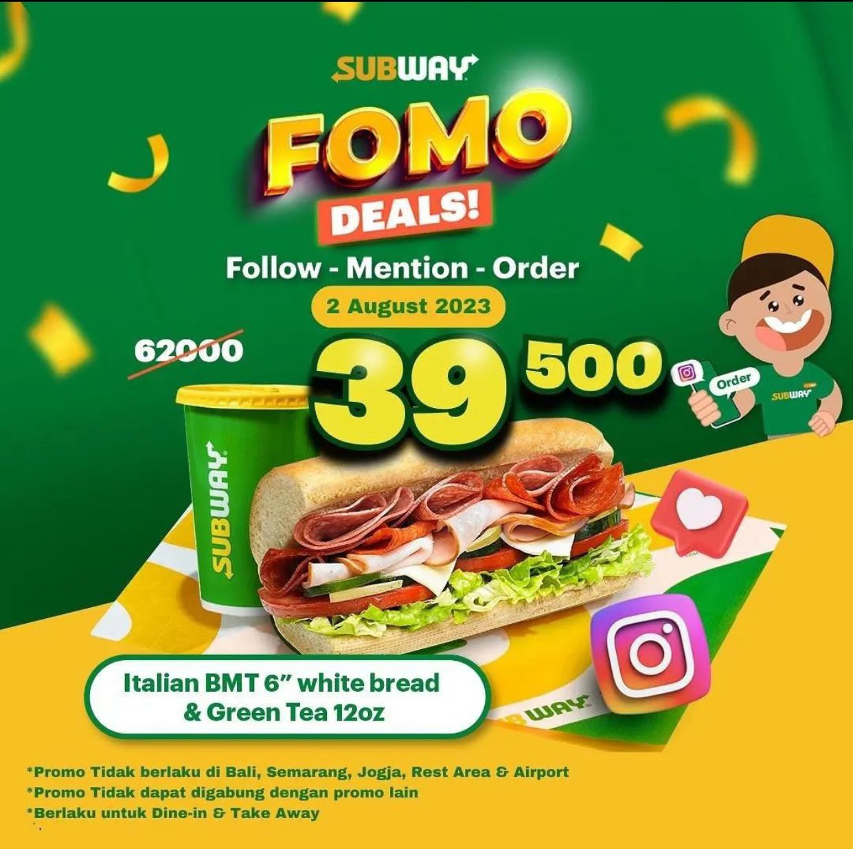 Promo Subway Agustus, Klaim Fomo Deals Sekarang Juga!