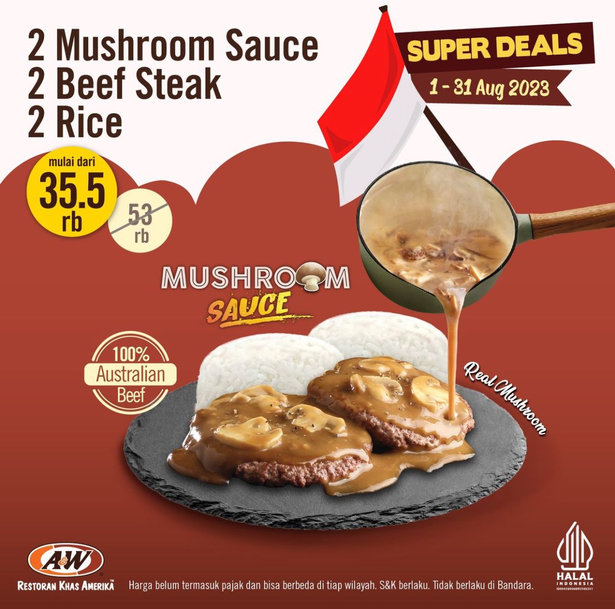 Promo A&W, Bikin Makan Hemat Berdua denagn Super Deals!