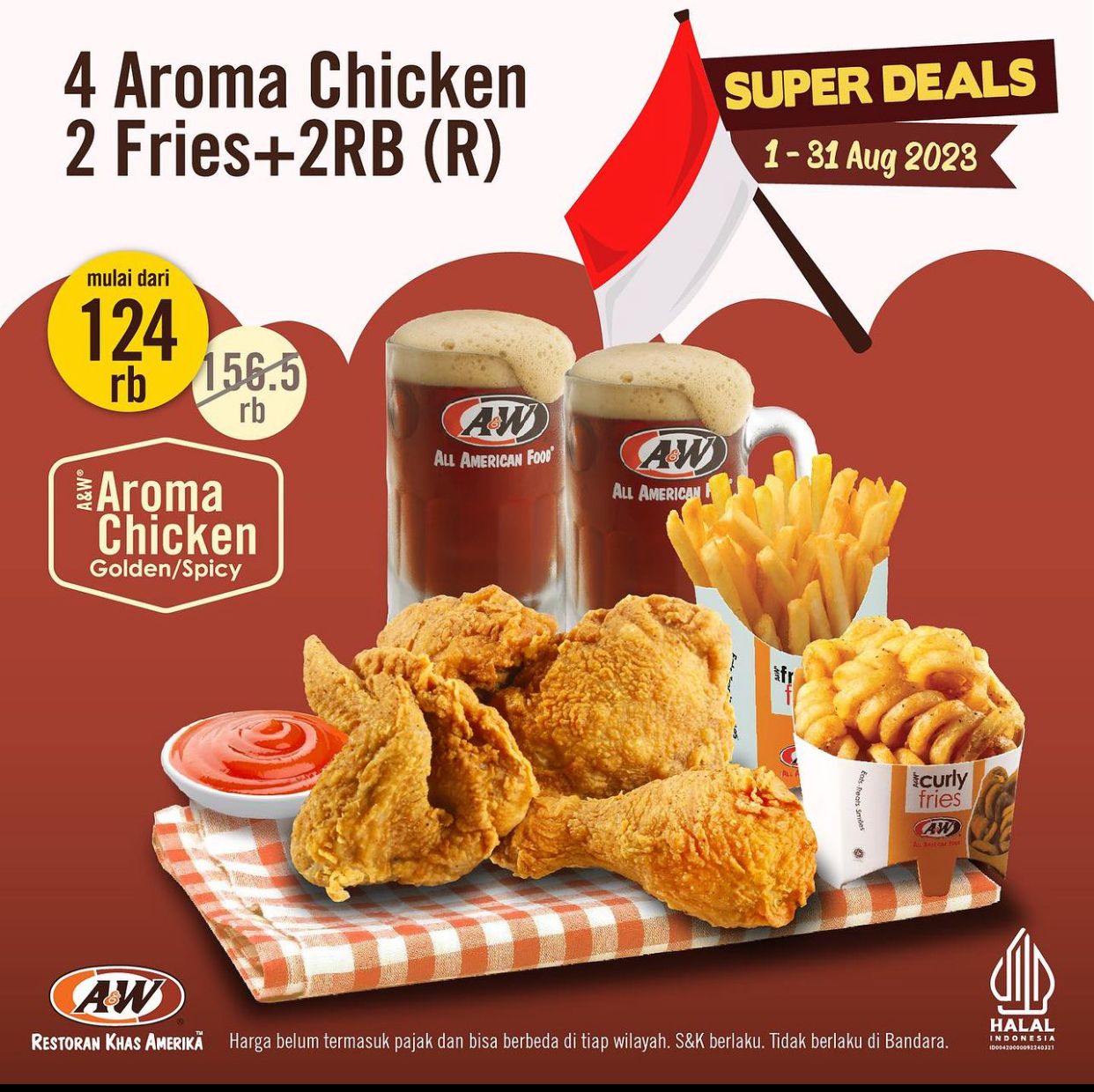 Promo A&W, Nikmati Kelezatan Paket Menu Lengkap Berikut!